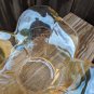Murano Vetro Eseguito Iridescent Freeform Glass Bowl Italy goldish color