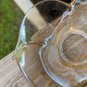 Murano Vetro Eseguito Iridescent Freeform Glass Bowl Italy goldish color