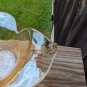 Murano Vetro Eseguito Iridescent Freeform Glass Bowl Italy goldish color