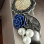 Bracelet Grace 1 Corinthians 15:10 Silver Tone Faux Pearls Multi Media