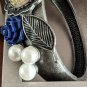 Bracelet Grace 1 Corinthians 15:10 Silver Tone Faux Pearls Multi Media