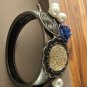 Bracelet Grace 1 Corinthians 15:10 Silver Tone Faux Pearls Multi Media