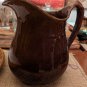 Brown Glazed Pottery Pitcher