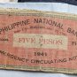 WW2 US Philippines 5 Pesos PNB ILOILO C/S ALUBJIB, Misamis Or Emergency Note