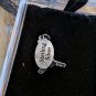 Sterling Silver 2 Hockey Sticks And A Puck Pendant