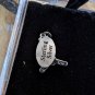Sterling Silver 2 Hockey Sticks And A Puck Pendant