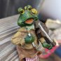Vintage Fiddle Playing Sitting Frog