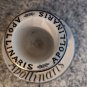 Vintage Apollinaris Match Holder/Stricker Dark Navy And White Burslem England