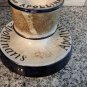 Vintage Apollinaris Match Holder/Stricker Dark Navy And White Burslem England