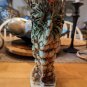 Vintage McCoy Grape Cluster Double Well Flower Vase 11" By 6"