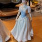 2 Vintage Royal Doulton Sentiments Figurines Melody & Cherish 6" Tall Figurines