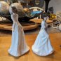 2 Vintage Royal Doulton Sentiments Figurines Melody & Cherish 6" Tall Figurines