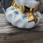 Vintage Odd Shaped Holley Ross Distinguished China With 22k Covered Ribbon Vase