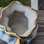 Vintage Odd Shaped Holley Ross Distinguished China With 22k Covered Ribbon Vase