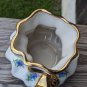 Vintage Odd Shaped Holley Ross Distinguished China With 22k Covered Ribbon Vase