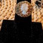 18k HGE Cameo Ring Size 5.5