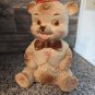 Vintage Edward Mobley 7.5" Rubber Bear in Hat Toy by Arrow Plastic & Rubber Co