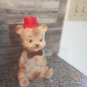 Vintage Edward Mobley 7.5" Rubber Bear in Hat Toy by Arrow Plastic & Rubber Co