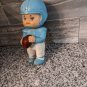 6.5" Iwai Light Blue Football Player Baby Rubber Squeaky Doll 1971 Korea Signed