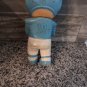 6.5" Iwai Light Blue Football Player Baby Rubber Squeaky Doll 1971 Korea Signed