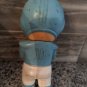 6.5" Iwai Light Blue Football Player Baby Rubber Squeaky Doll 1971 Korea Signed