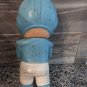 6.5" Iwai Light Blue Football Player Baby Rubber Squeaky Doll 1971 Korea Signed