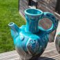 Vintage Turquoise Decorative Ceramic Tea Pot