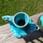 Vintage Turquoise Decorative Ceramic Tea Pot