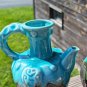 Vintage Turquoise Decorative Ceramic Tea Pot
