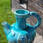 Vintage Turquoise Decorative Ceramic Tea Pot
