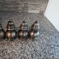 Oneida ltd #51 salt and pepper shakers 4pc original box silver plate