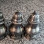 Oneida ltd #51 salt and pepper shakers 4pc original box silver plate