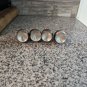 Oneida ltd #51 salt and pepper shakers 4pc original box silver plate