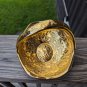 Vintage Holley Ross Distinguished China 22k Gold Covered Handled Basket USA