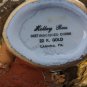 Vintage Holley Ross Distinguished China 22k Gold Covered Handled Basket USA