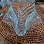 Vintage Blue Swirl Glass Candy Dish