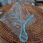 Vintage Blue Swirl Glass Candy Dish