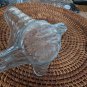 Vintage Blue Swirl Glass Candy Dish
