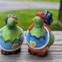 Vintage Bone China Chicken Shakers