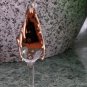 Gold Metal Over Glass Mini Rooster Figurine 2.5"