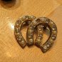 True Vintage 1950s Double Horseshoe Brooch
