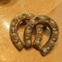 True Vintage 1950s Double Horseshoe Brooch