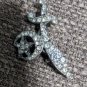Shriner Brooch Excellent Detailed Rhinestone On Metal