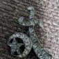 Shriner Brooch Excellent Detailed Rhinestone On Metal