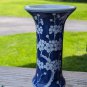 Blue And White Palm Blossom Vase