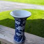 Blue And White Palm Blossom Vase