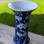 Blue And White Palm Blossom Vase