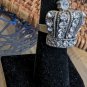 Vintage Royal Crown Ring Size 7 Rhinestone