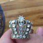 Vintage Royal Crown Ring Size 7 Rhinestone