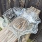Vintage Ruffled Serving Bowl 1930s/1940s Raised Flower Basket Design 12"...